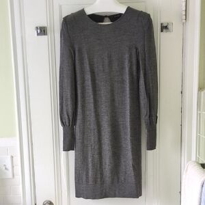 Club Monaco Charcoal Merino Wool Sweater Dress